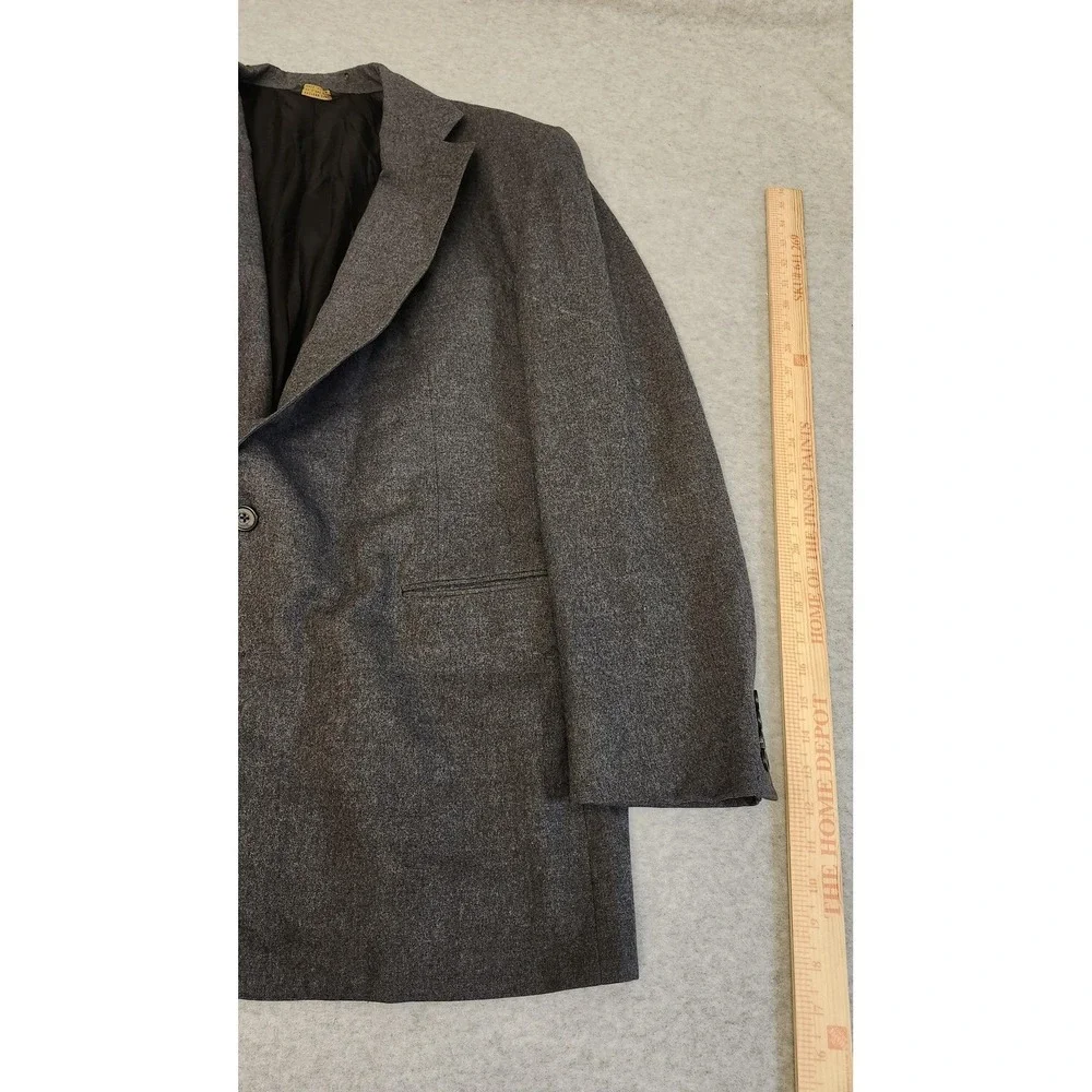 Vintage Corbin Blazer Mens‎ Large Gray Wool Two Button Sport Coat Made USA READ